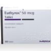 EUTHUROX (LEVOTIROKSIN) 50 MCG 50 TAB MERCK