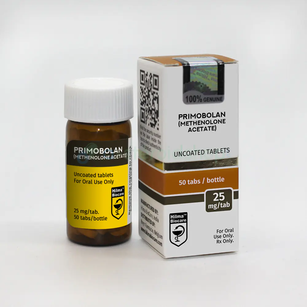 Get PRIMOBOLAN (METHENOLONE ACETATE) 25MG/TAB 50 TABLETS Hilma - Order Now